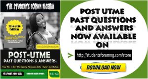 Post-UTME Past Questions & Answers For University And Polytechnic 1