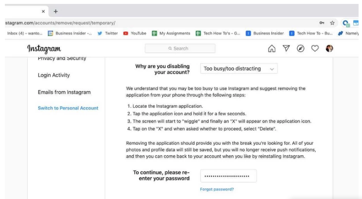 How to Delete Instagram Account | Step by Step Guide 3