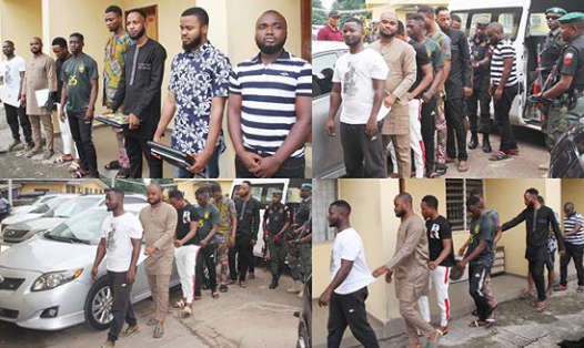 Eight suspected Yahooboys captured in Lagos