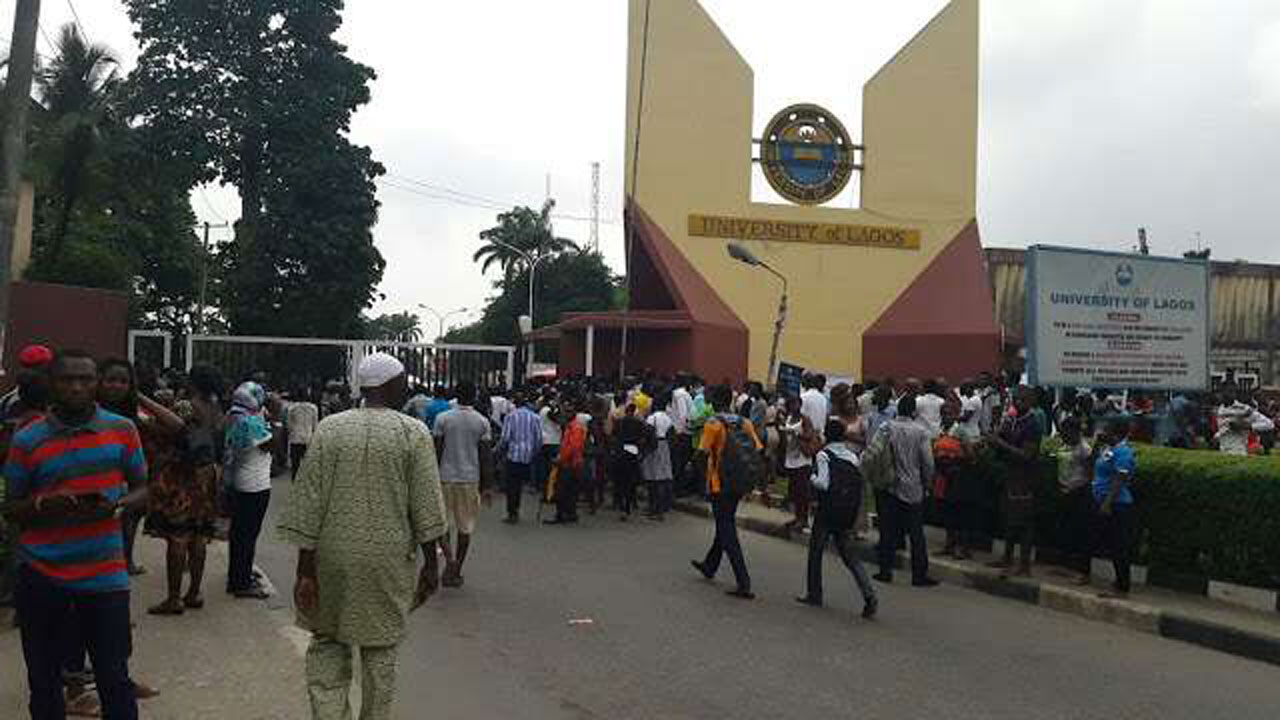 Tension In UNILAG As Armed Bouncers Surround Senate Building