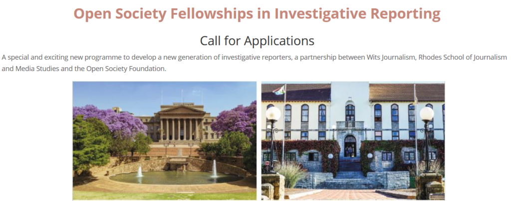 Open Society Investigative Journalism Fellowships