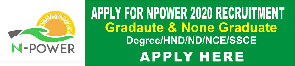 Npower Recruitment 2020 application online for, Banner, logo and website
