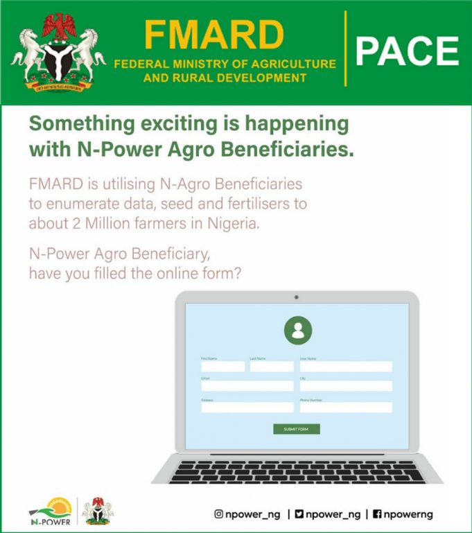 Credit Alerts for Enumerators is in Two Tranches/Registration Still On-FMARDSPACE