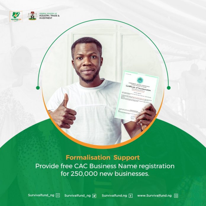 Formalisation Support: FG to Give FREE CAC Business Name Registration (See how to Apply)