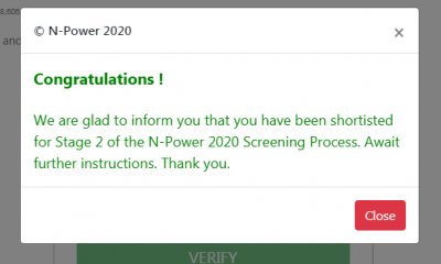 Npower Shortlist 1.2 Million Applicants for the Second Stage (Hw to Check your name)