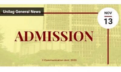 Unilag Re-printing of Examination Passes for 2020/2021 Post-UTME Begins 11