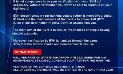 Breaking: Inksnation Announcement on BVN Verification - Important Information to members