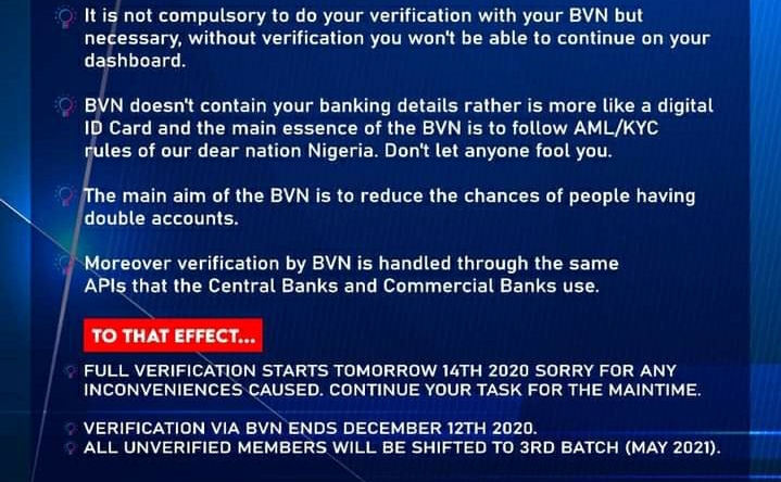 Breaking: Inksnation Announcement on BVN Verification - Important Information to members