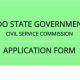 Edo State Civil Service Recruitment Form 2020 (csc.edostate.gov.ng)