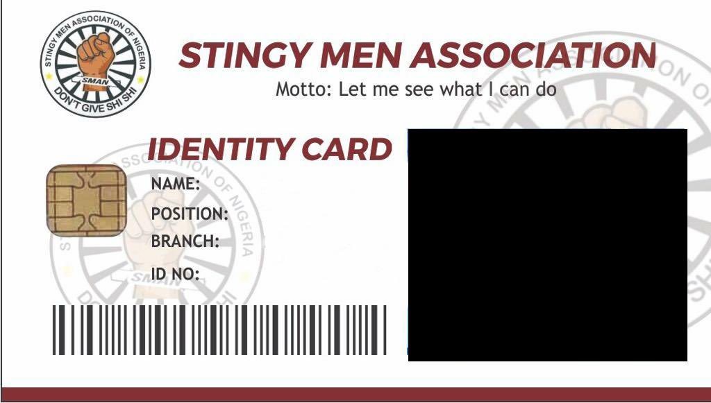 LOL: How to Get your Stingy Men Association Nigeria ID Card (SMAN) #StingyMenAssociation
