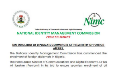 NIN Enrolment of Diplomats Commences at the Ministry of Foreign Affairs