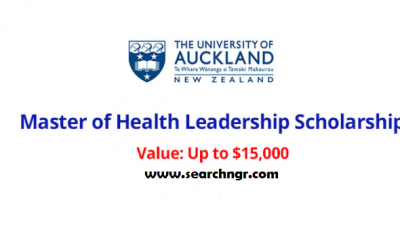 Master of Health Leadership – International Student Scholarships in New Zealand