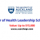 Master of Health Leadership – International Student Scholarships in New Zealand