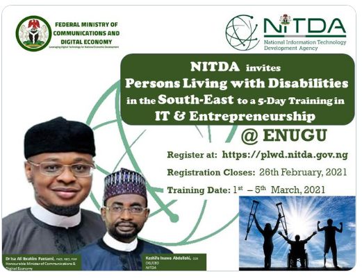 Enugu State Present IT Innovation & Entrepreneurship Scheme for the Disabilities (How to Apply)