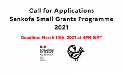 Apply for Sankofa Small Grants Application 2021 for Ghanaians (Receive Up to €8,000)