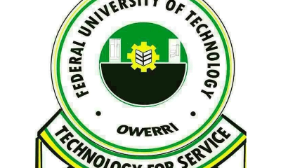 Federal University of Technology Owerri (FUTO) Supplementary Admission List for 2020/2021 Academic Session | 1st Batch 2