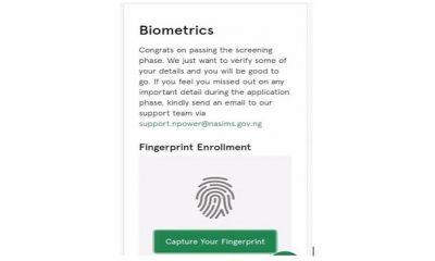 Just IN: How to Check your Npower Batch C' Status and Capture Your (Biometrics) Thumbprint