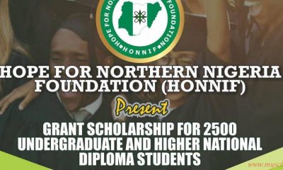 HONNIF Scholarship 2021/2022 for Undergraduate & HND Students 8