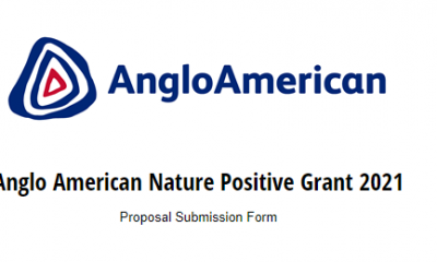 Anglo American Nature Positive Grant 2021 - $500 000 to be Disbursed to Beneficiaries (How to Apply)