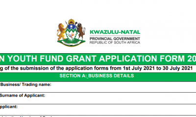 South Africa: Kwazulu Natal Youth Fund Grant Application 2021 (Get up to R2,000,000)