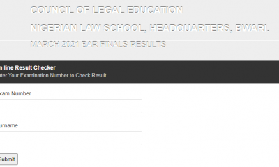 Nigerian Law School Result 2021 Officially Released, Step on How to Check