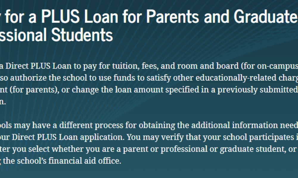 United States: How to Apply for a Direct PLUS Loan for Parents 2021