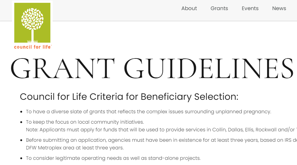 How to Apply for Council for Life Grant Application Form 2021