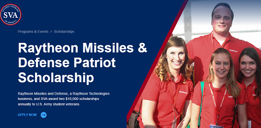 Raytheon Missiles and Defense Patriot Scholarship 2021