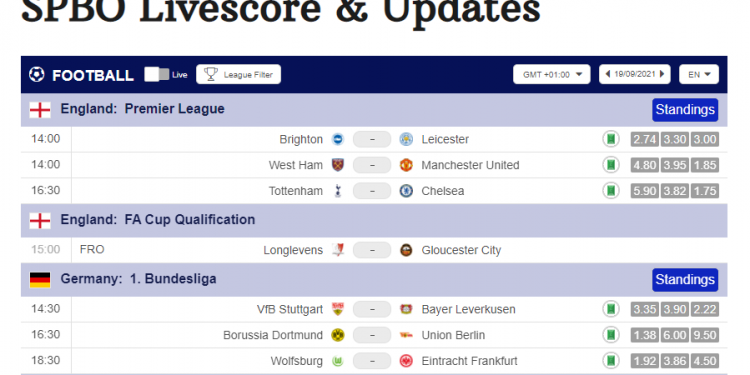 What Is Spbo Livescore All You Need To Know In 2021 Searchngr