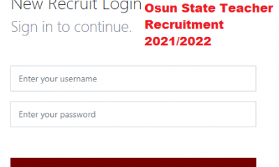 How to Apply for Osun State Teachers Recruitment 2021/2022