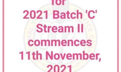 NYSC Stream 2 Batch C Online Registration Date Announced