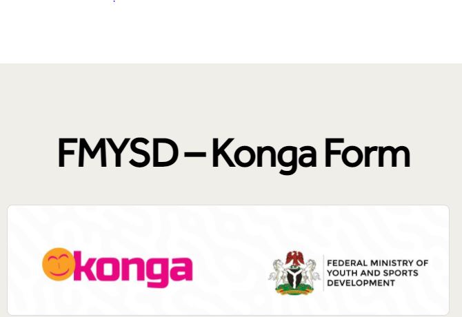 Apply For FG, Konga Youth Empowerment Programme 2021-2022