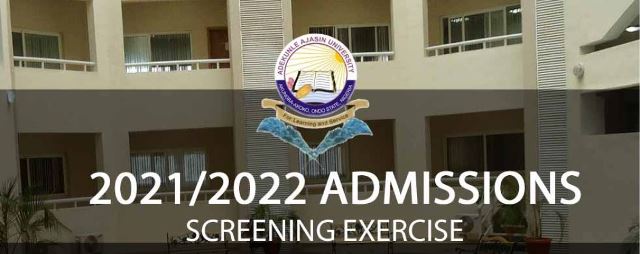 AAUA Admission Recruitments for All Courses 2022 Academic Session