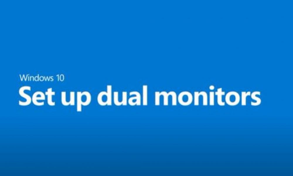 How to add multiple monitors to your Windows 10 PC site:microsoft.com