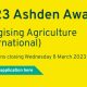 Ashden Award 2023 Application - Get Up to £25,000 in Grant