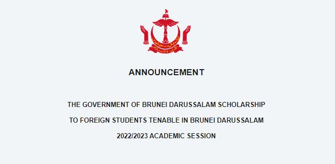 Apply for Brunei Darussalam Scholarship 2023 for Foreign Students