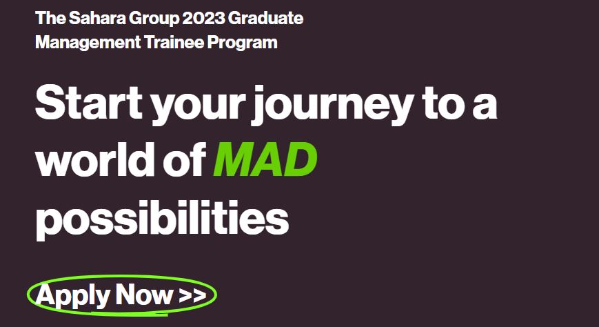 Application for Sahara Group 2023 Graduate Management Trainee Program