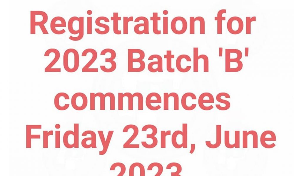 NYSC Batch 'B' Stream 1 Online Registration 2023 Begins