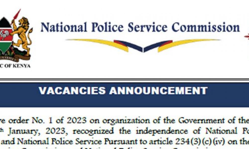 Kenya Police and Civilians Recruitment 2023 Begins