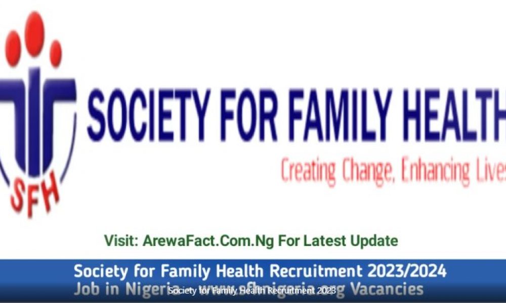 Society for Family Health Recruitment 2023