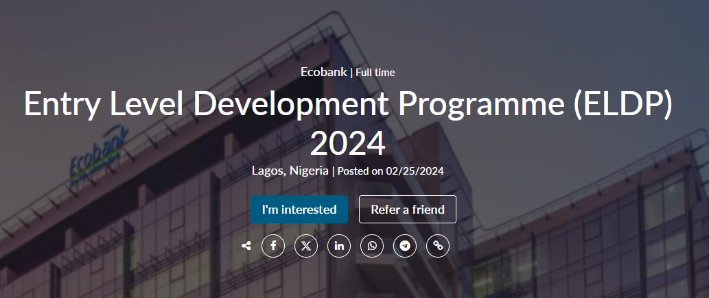Entry Level Development Programme