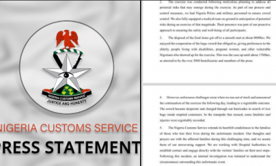 Just IN: Nigerian Customs Suspends Food Disbursement Initiative