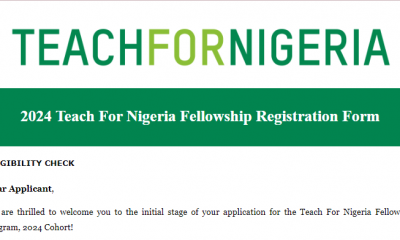 Apply for Teach For Nigeria Fellowship Registration 2024